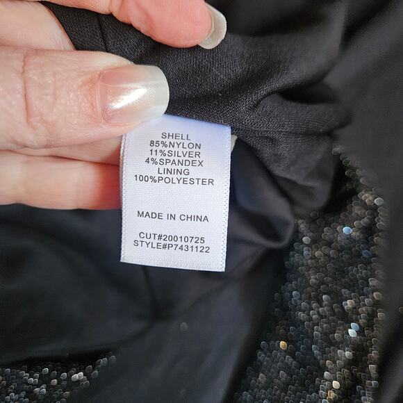 Premier Amour Glittery Ruched Midi Dress Size 12 Glam Witchy Goth Whimsigoth - Picture 4 of 9